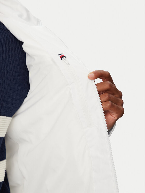 Tommy Hilfiger Tommy Hilfiger Prijelazna jakna MW0MW44299 Bijela Regular Fit