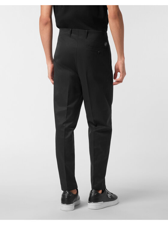PHILIPP PLEIN PHILIPP PLEIN Chino kalhoty 24569 Černá Chino Fit