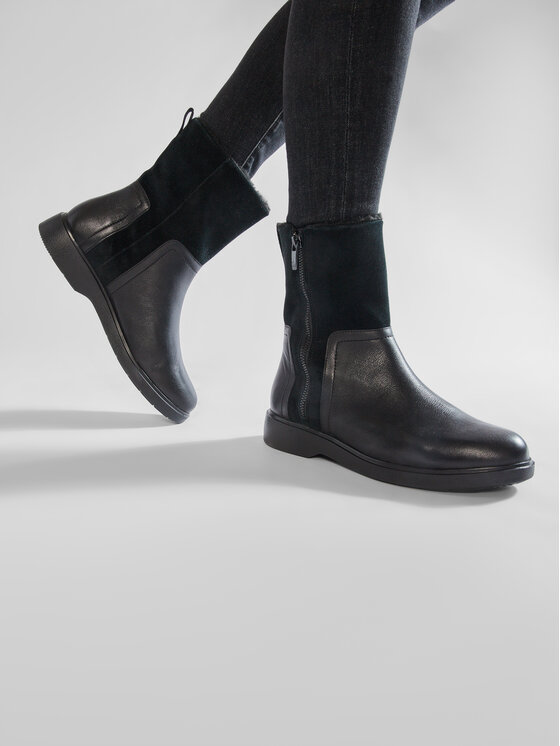 Clarks Clarks Škornji Un Elda Mid 261454884 Črna