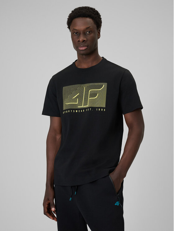 4F 4F T-Shirt COMMERCIAL 12 Czarny Regular Fit
