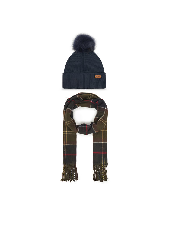 Barbour Barbour Set Fular și Căciulă Dover LGS0054TN11 Bleumarin