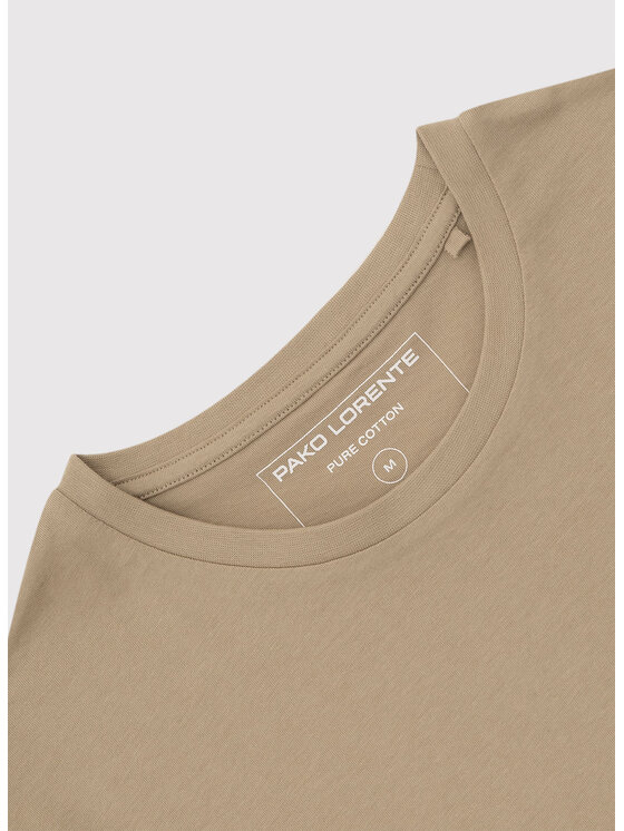 Pako Lorente Pako Lorente T-Shirt P26SF-TT-001 Beżowy Regular Fit