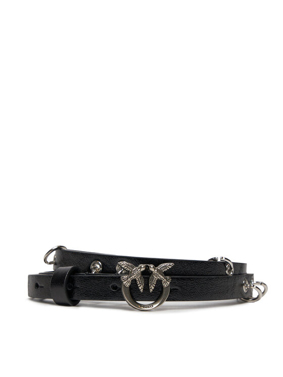 PINKO Pinko Opasok Love Berry H1 Belt 20241 PLT01 102148 A1UI Čierna