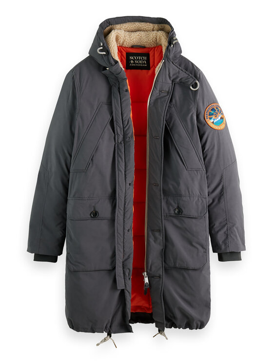 Scotch & Soda Scotch & Soda Парка 169114 Сив Regular Fit