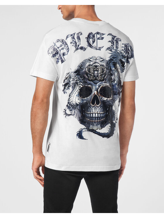 PHILIPP PLEIN PHILIPP PLEIN T-Shirt 11487 Biały Regular Fit