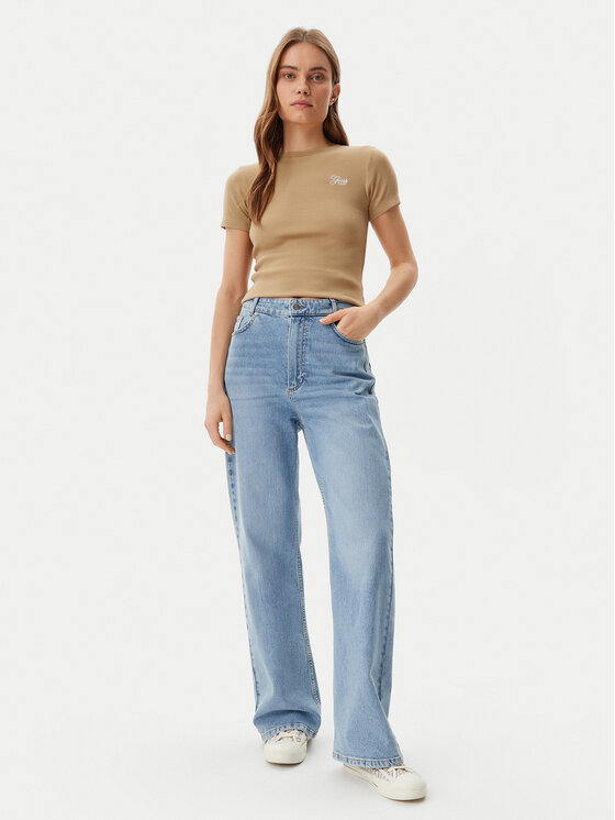 Guess Guess T-särk W5GP62 KA0H1 Beež Regular Fit