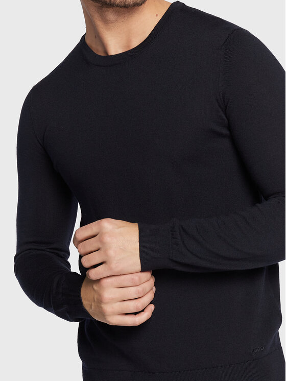 HUGO Hugo Sveter San Cedric-M1 50476832 Tmavomodrá Slim Fit