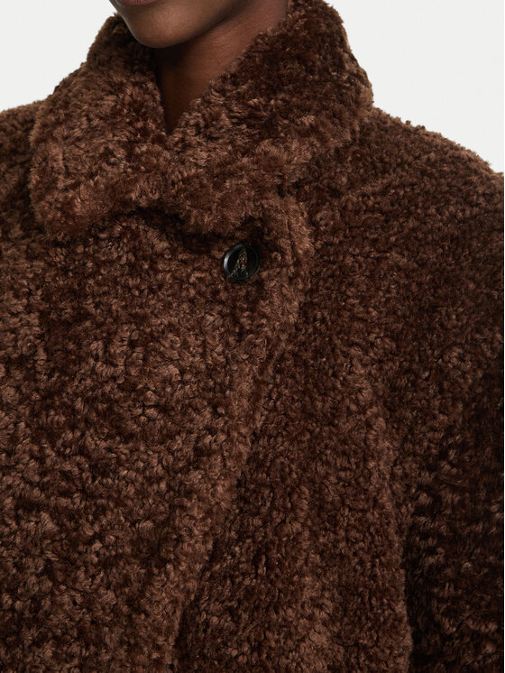 BOSS BOSS Изкуствен кожух C_Catedy 50548583 Кафяв Relaxed Fit