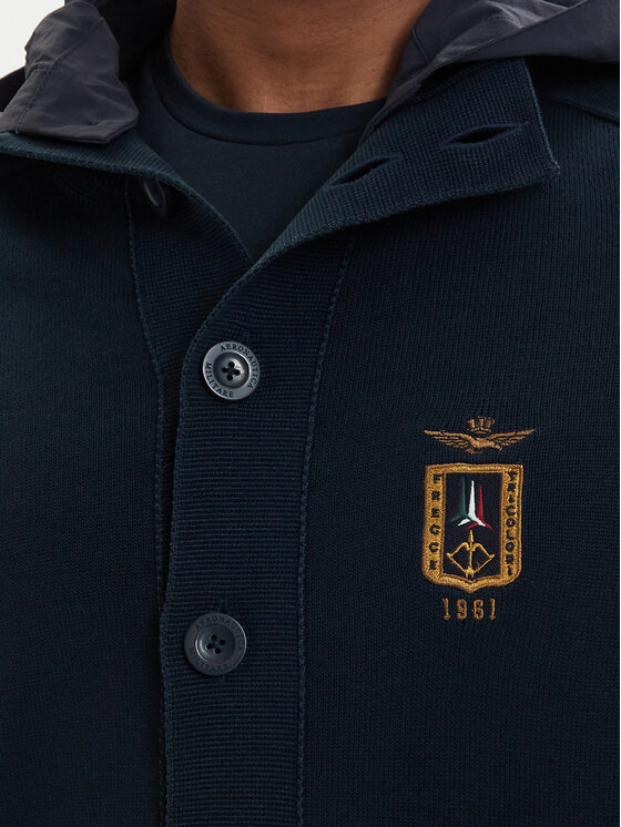 Aeronautica Militare Aeronautica Militare Kurtka przejściowa 261AM1387UL00933 Granatowy Regular Fit