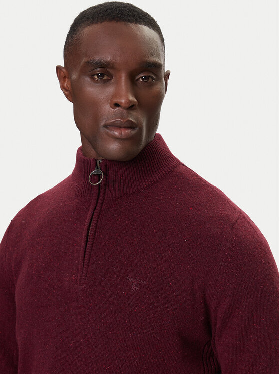 Barbour Barbour Pulover Tisbury MKN1187RE53 Vișiniu Regular Fit