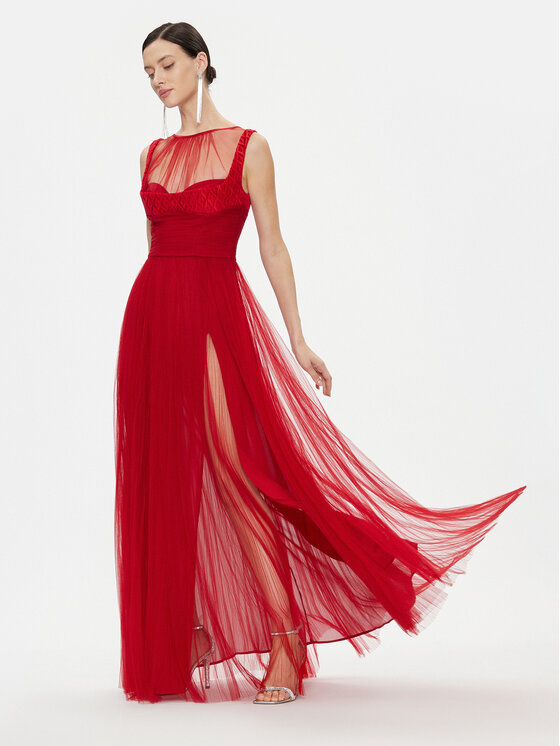 Elisabetta Franchi Elisabetta Franchi Abito da sera AB-400-36E2-V890 Rosso Regular Fit