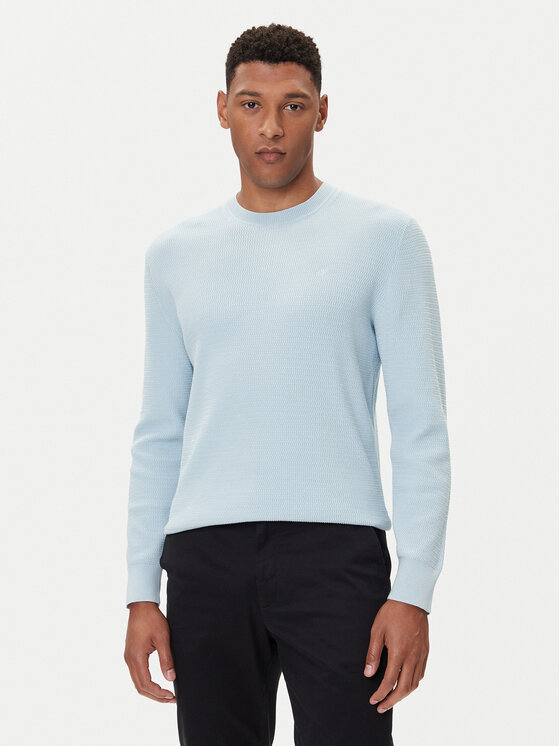 Calvin Klein Calvin Klein Pulover LV04LB327G Albastru celest Regular Fit