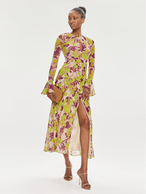 PINKO Pinko Coctailkleid 101834 A154 Grün Regular Fit