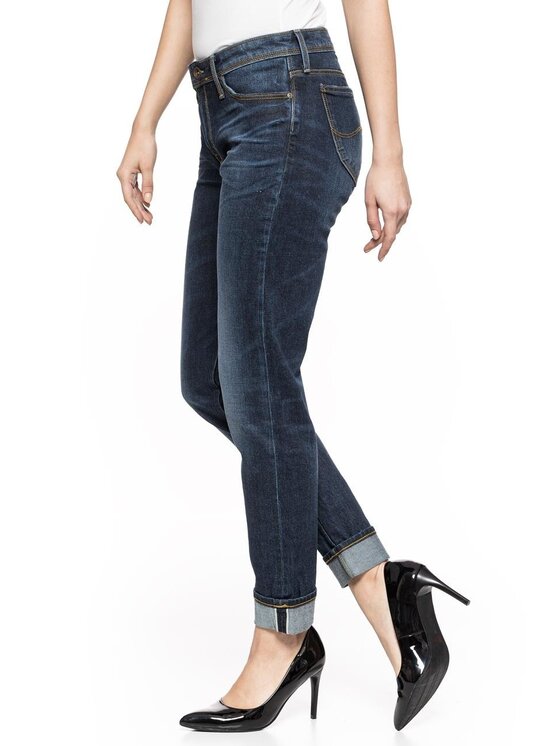 Lee Lee Jeansy SALLIE Niebieski Loose Fit
