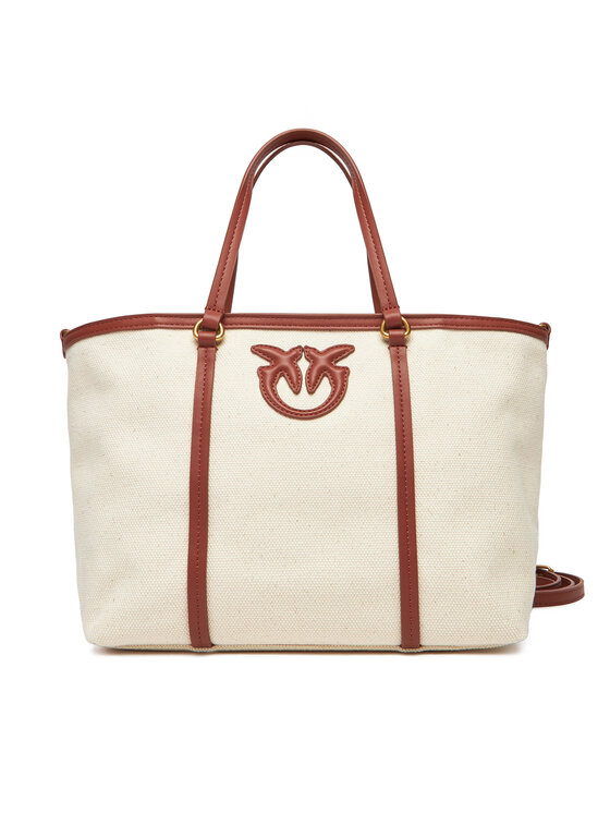 Geantă PINKO Miranda Shopper Classic PE 25 PLTT 104714 A2G2 Bej