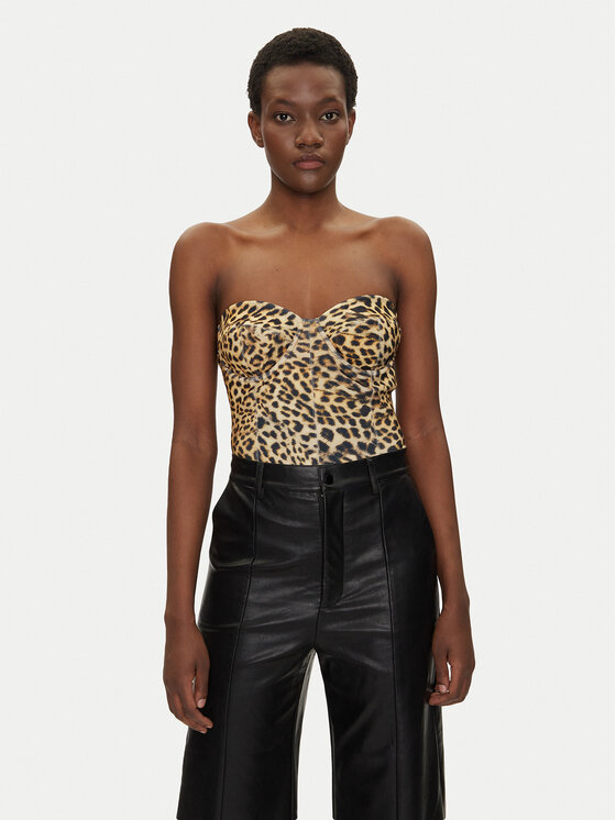 NORMA KAMALI NORMA KAMALI Bodi Mio KK324XPL300656 Rjava Slim Fit