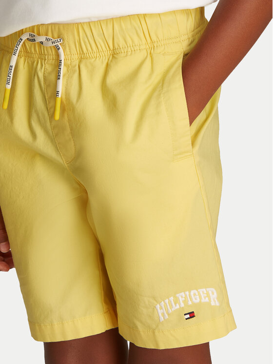 Tommy Hilfiger Tommy Hilfiger Szorty sportowe KB0KB09642 Żółty Regular Fit