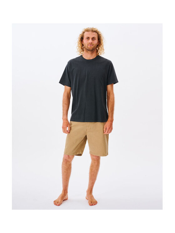 Rip Curl Rip Curl T-Shirt Plain Wash Tee Czarny Relaxed Fit
