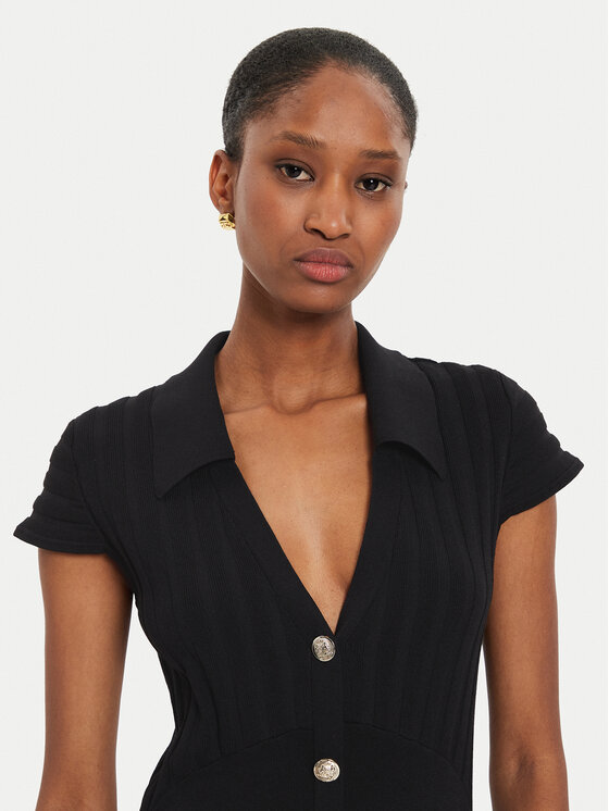 Morgan Morgan Trikotažinė suknelė 242-RMSIX Juoda Slim Fit