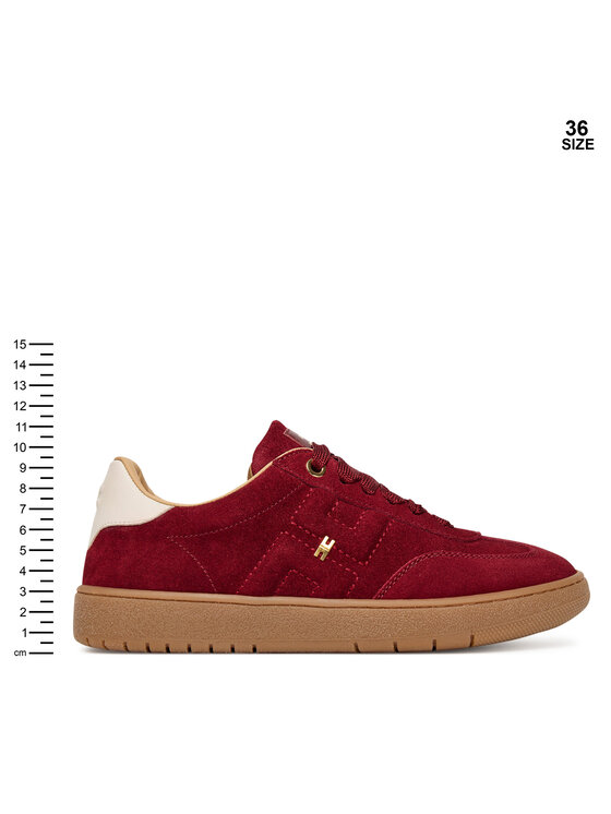 Elisabetta Franchi Elisabetta Franchi Sneakersy Low Cut Lace Up F4A9-E0340-0071 D Bordowy