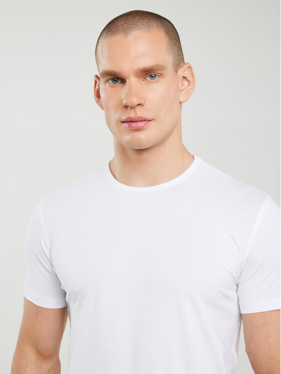 BIG STAR BIG STAR T-Shirt SUPICLASSIC Biały Slim Fit