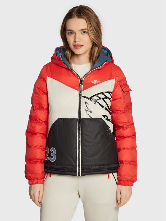Aeronautica Militare Zimné bundy 222AB2051DCT3036 Červená Regular Fit