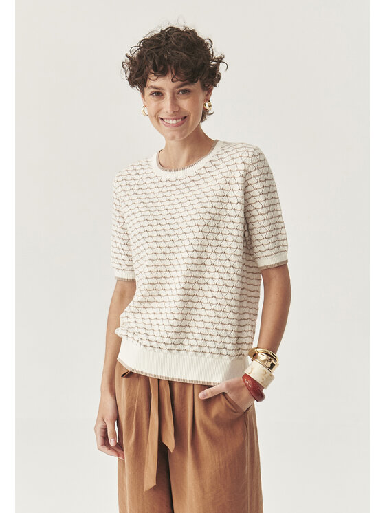 TATUUM Tatuum Bluzka KAFO Écru Classic Fit