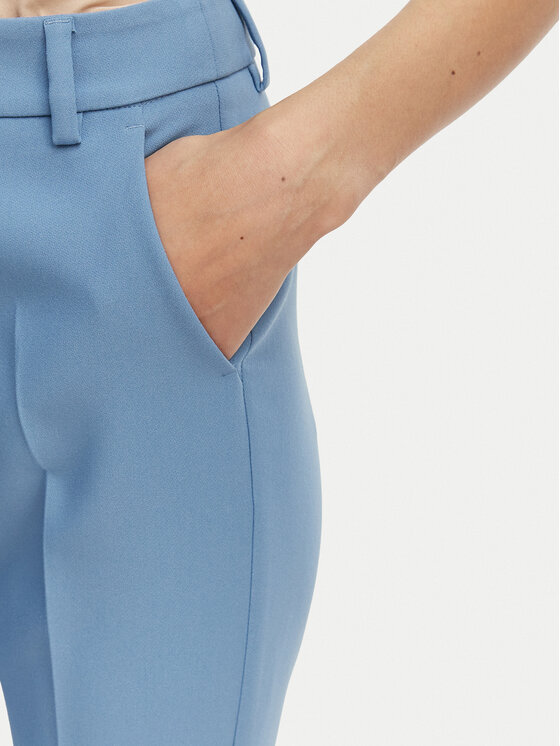 Weekend Max Mara Weekend Max Mara Текстилни панталони Rana 2615131021 Светлосиньо Slim Fit