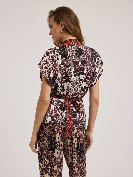 Motivi Motivi Blusa 2004W100762N0V1 Marrone Regular Fit