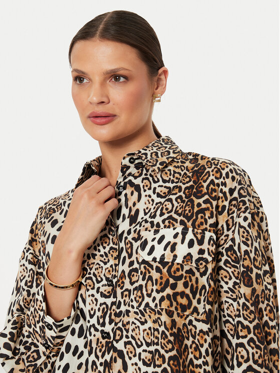 ViCOLO ViCOLO Srajca TB2889 Rjava Regular Fit
