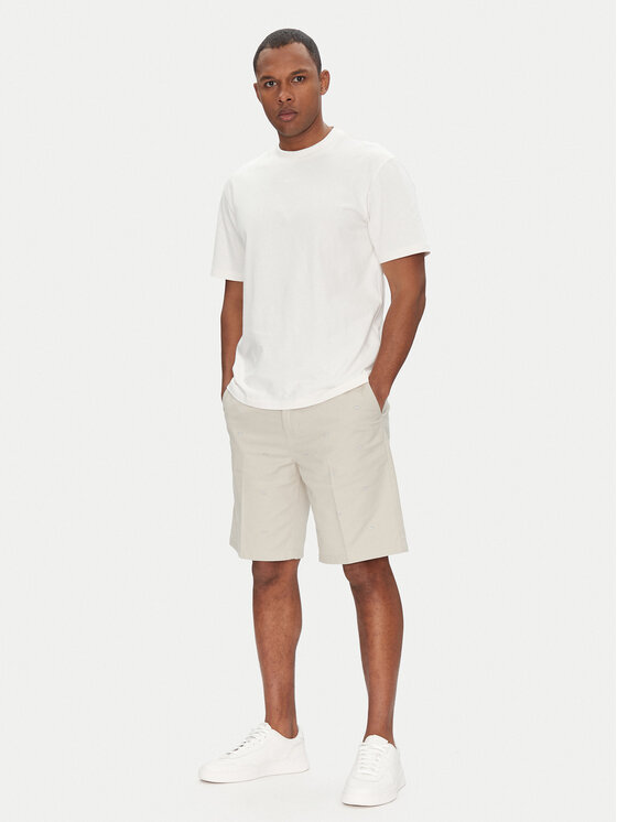 BOSS BOSS Шорти от плат Chino-Straight-S 50539161 Кремав Regular Fit