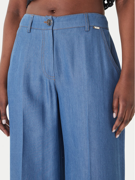 Fracomina Fracomina Pantaloni palazzo FS26SV3005D46901 Blu Wide Leg