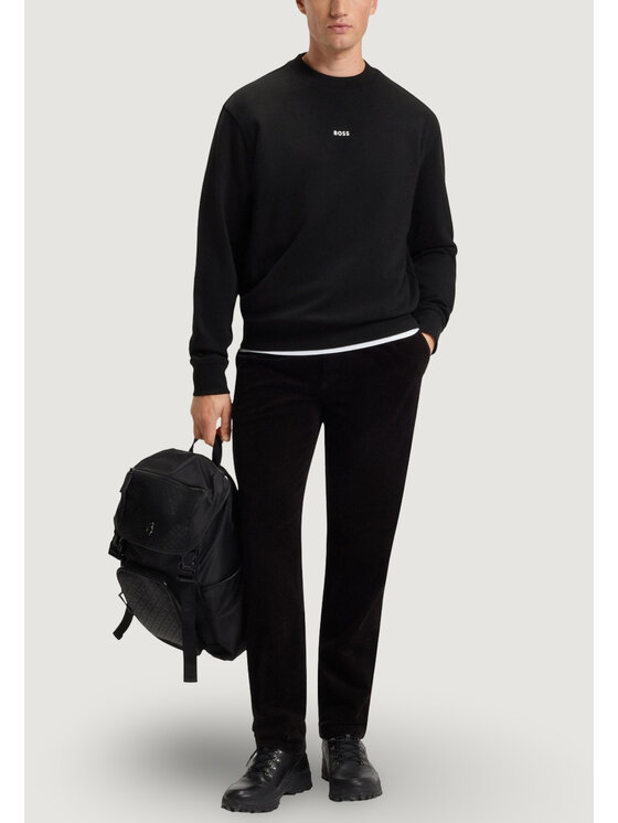 BOSS BOSS Felpa WeSmallcrew 10244192 Nero Casual Fit