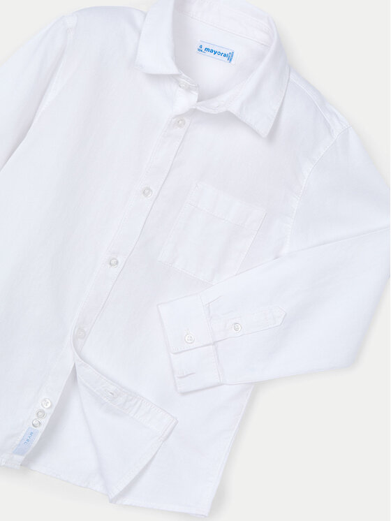Mayoral Mayoral Camicia 146 Bianco Regular Fit