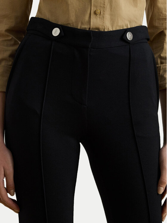 LAUREN RALPH LAUREN LAUREN RALPH LAUREN Hlače iz tkanine 200971132001 Črna Bootcut Fit