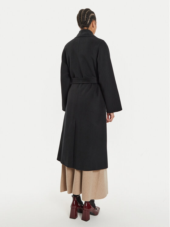 IVY OAK IVY OAK Palton de lână Carrie Rose IO111048 Negru Loose Fit