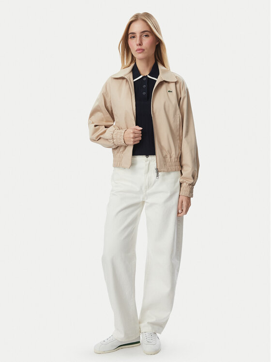 Lacoste Lacoste Kurtka przejściowa BF5305 Beżowy Relaxed Fit