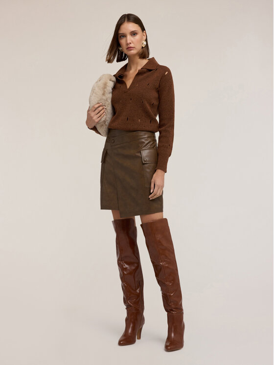 Motivi Motivi Maglione M467W003567N022 Marrone Regular Fit