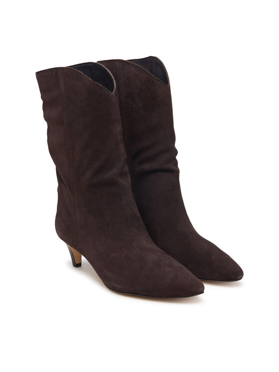 MICHAEL Michael Kors MICHAEL Michael Kors Чоботи Daniela 40F6DNME7S Темно-коричневий