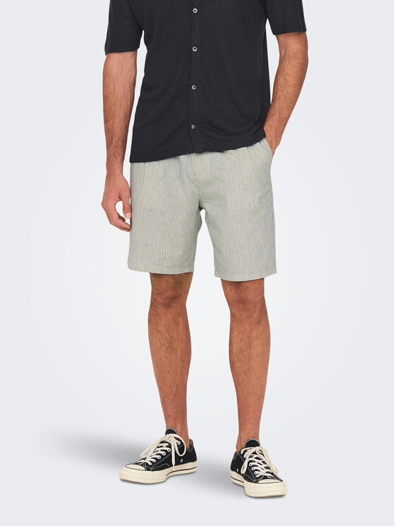 Only & Sons Bavlnené šortky 22024952 Sivá Loose Fit