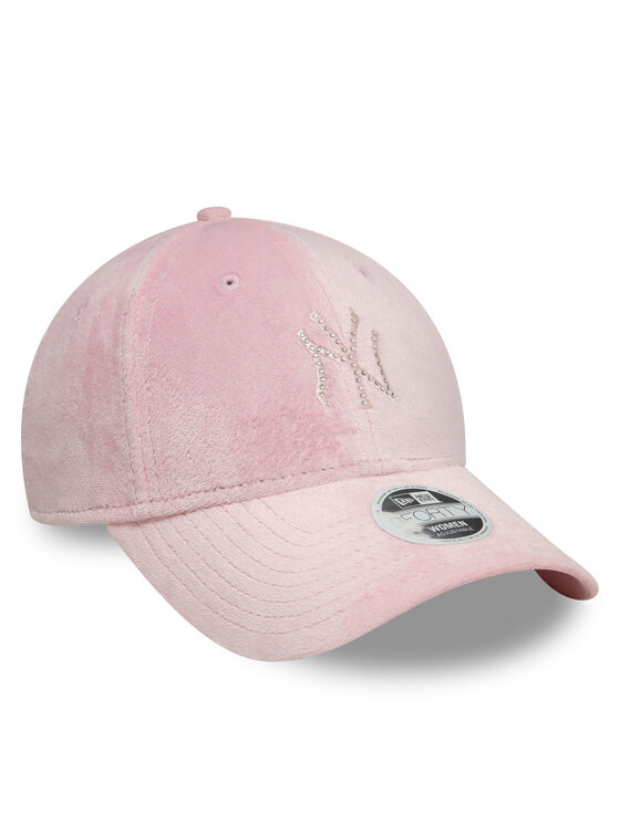 New Era New Era Czapka z daszkiem New York Yankees Diamante Velour 9Forty 60595353 Różowy