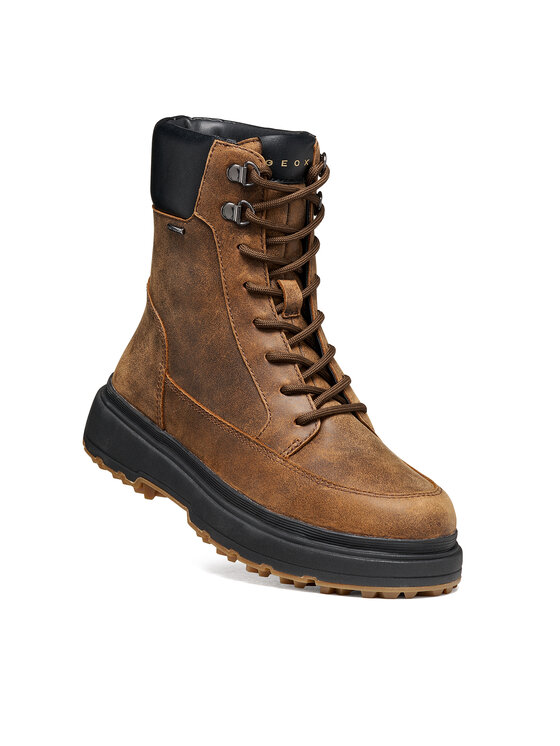Geox Geox Schnürschuhe D Lamidie + Grip Abx D66XMA 000CL C6021 Dunkelbraun