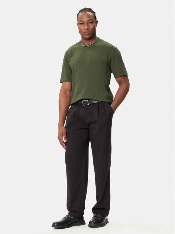 HUGO HUGO T-Shirt Dapolino 50488330 Zielony Relaxed Fit