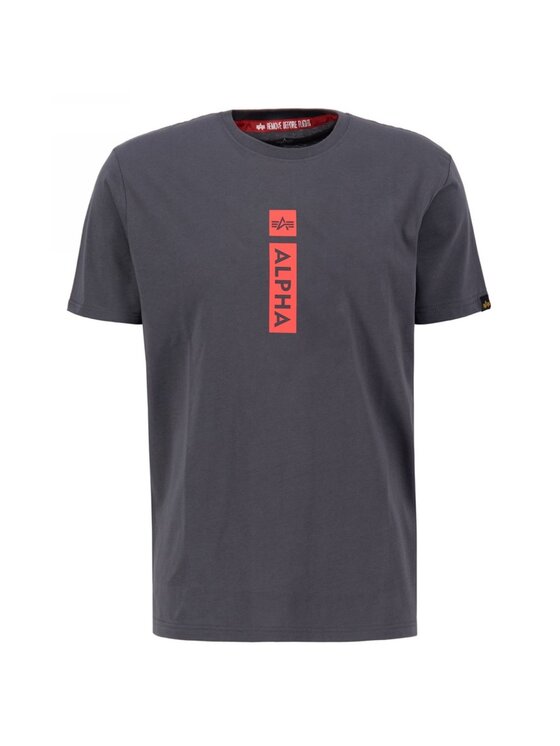 Alpha Industries Alpha Industries T-Shirt AI.146509-684 Szary Regular Fit