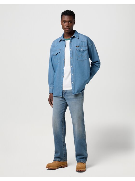 Wrangler Wrangler Jeansy Loose Straight Niebieski Straight Leg