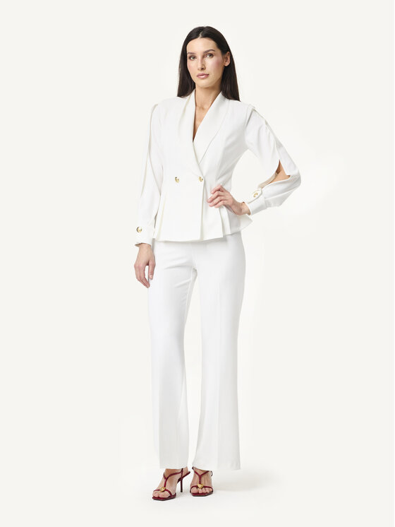 KMX KMX Marynarka 107770009 Écru Fitted Fit