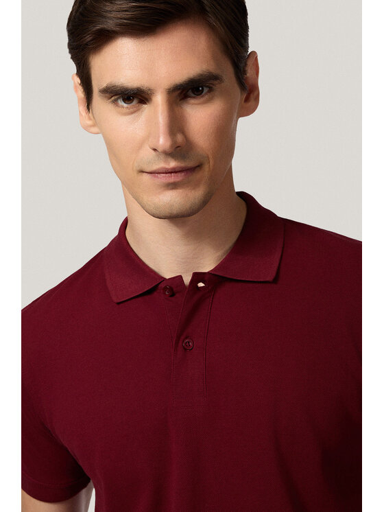 Próchnik Próchnik Polo PM5 PO073125000019 Bordowy Regular Fit