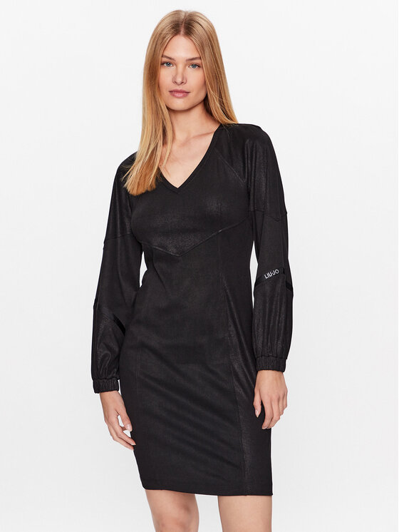 Liu Jo Sport Liu Jo Sport Vsakodnevna obleka TF3031 J4512 Črna Regular Fit