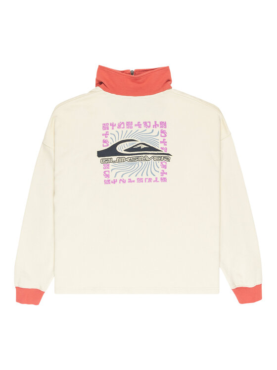 Quiksilver Quiksilver Fleecejacke Sungai Block EQWFT03192 Weiß Oversize