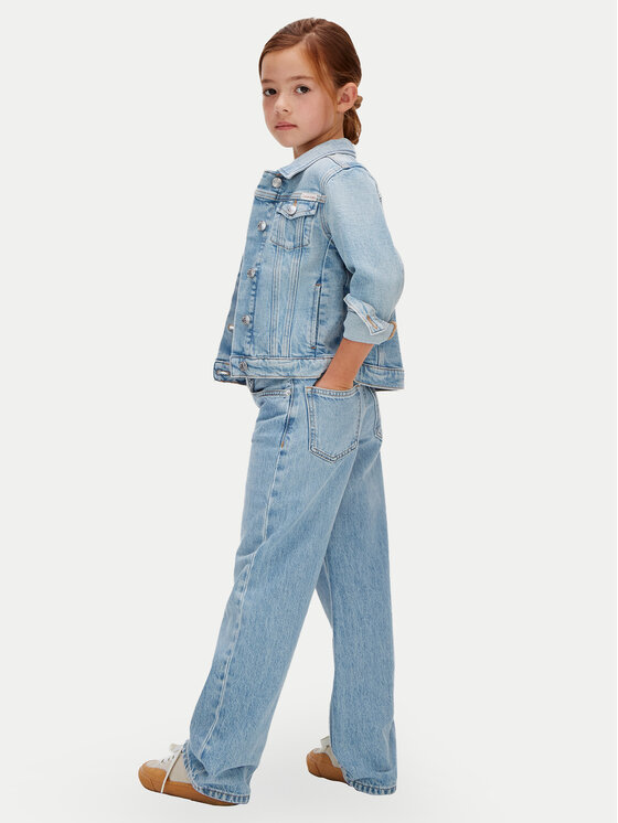 Calvin Klein Calvin Klein Jeansy LVCKSJC02G Niebieski Wide Leg